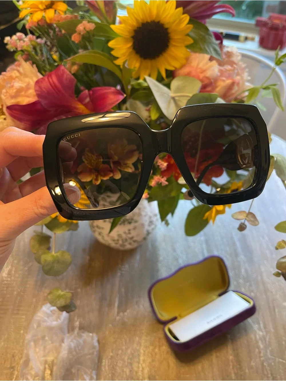 Gucci GG0053SN Oversized Square Sunglasses